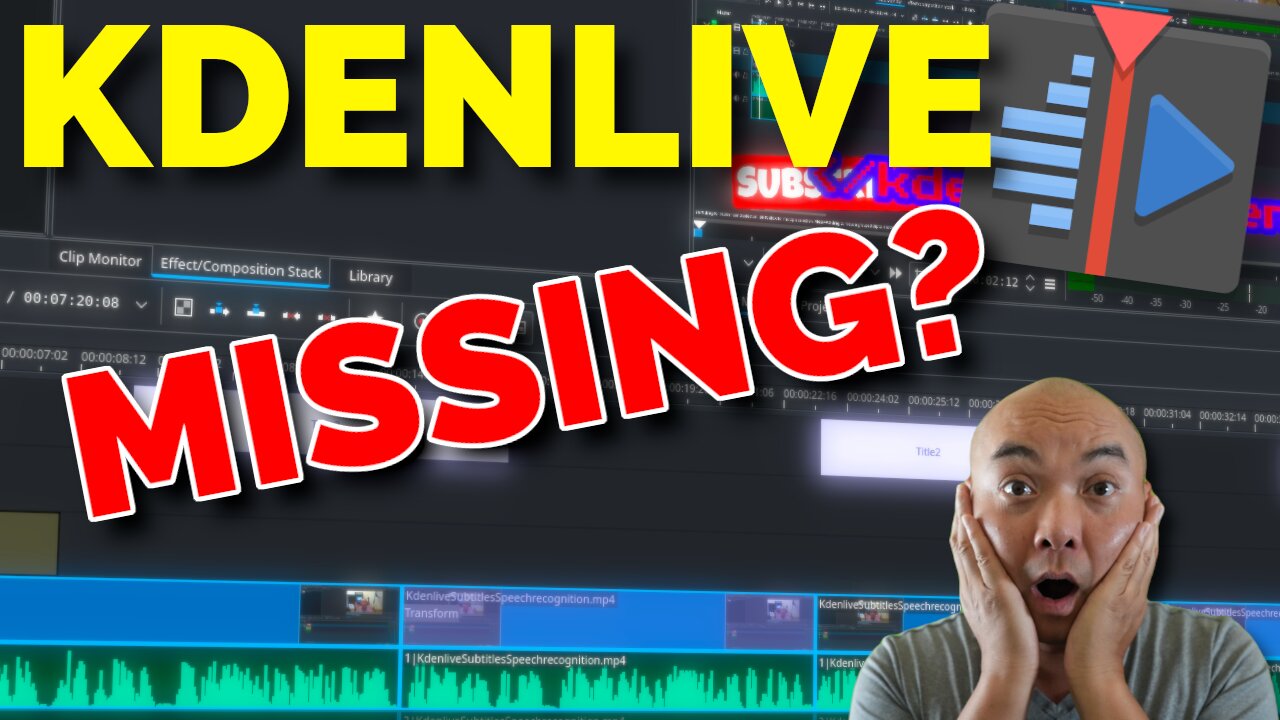 Kdenlive MISSING Render Button?!!🤯