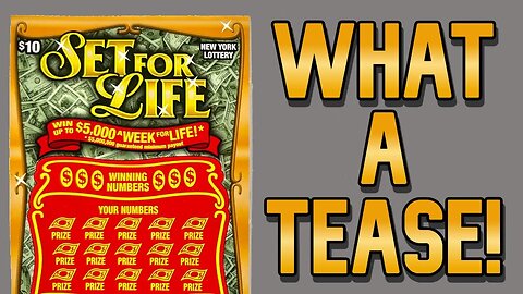 The New York Lottery loves to tease we go after $5,000 a week for Life | Set for Life Saturday: 38