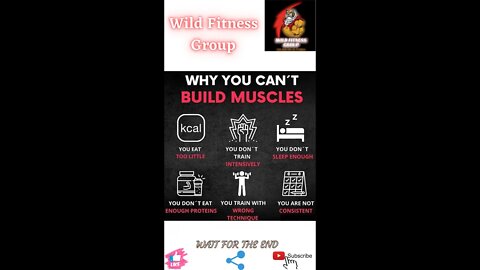 🔥Why you can't build muscles🔥#shorts🔥#viralshorts🔥#fitnessshorts🔥#wildfitnessgroup🔥