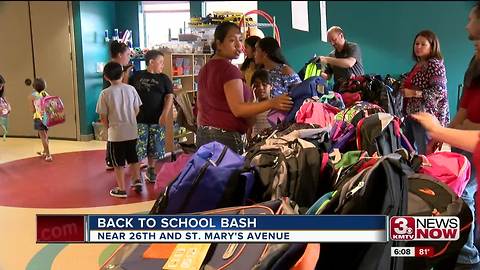 Back to school bash gives away 500 backpacks