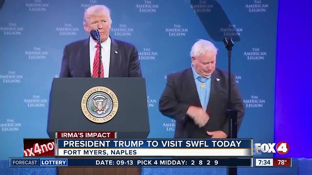 President Trump travels to SWFL to meet with Hurricane Irma victims