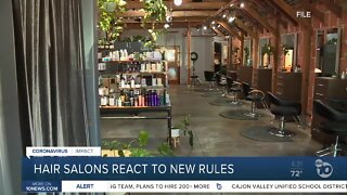 Hair salons react to new rules