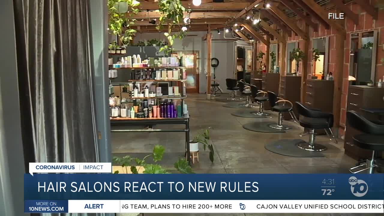 Hair salons react to new rules