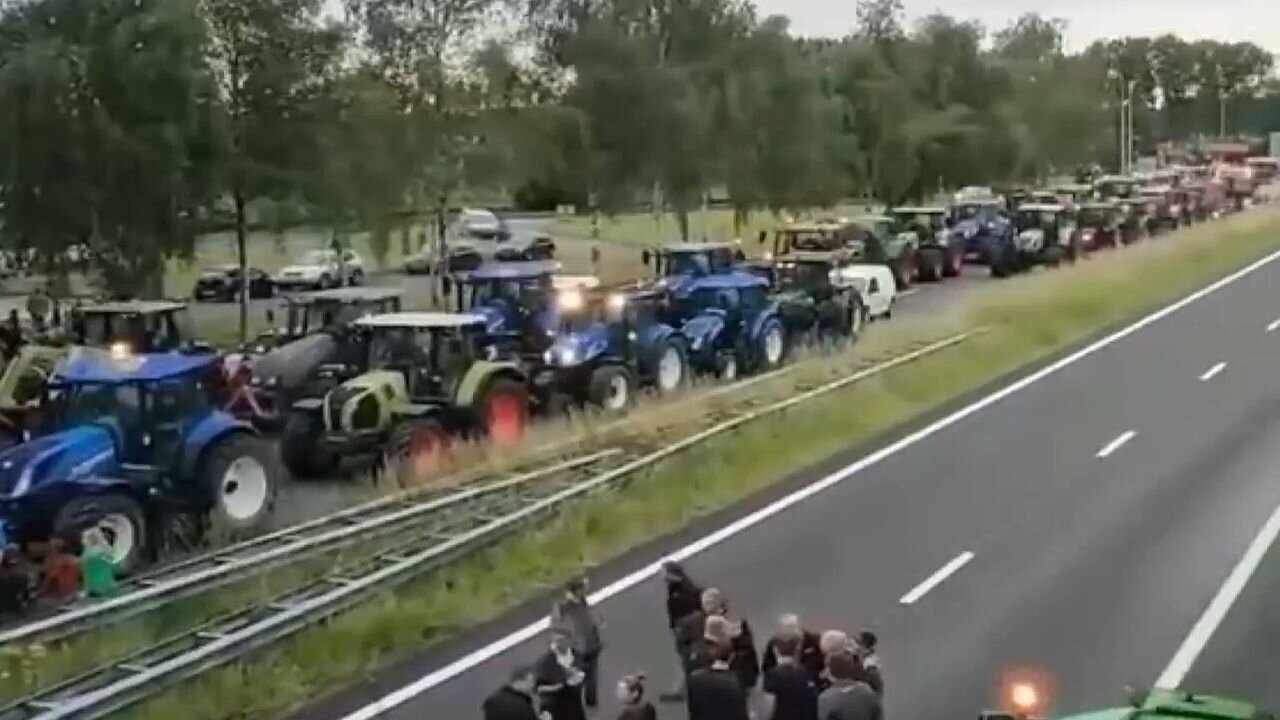 Farmáři v Nizozemsku zablokovali silnice kvůli plánu vlády na "rozgulačení" až třetiny z nich!