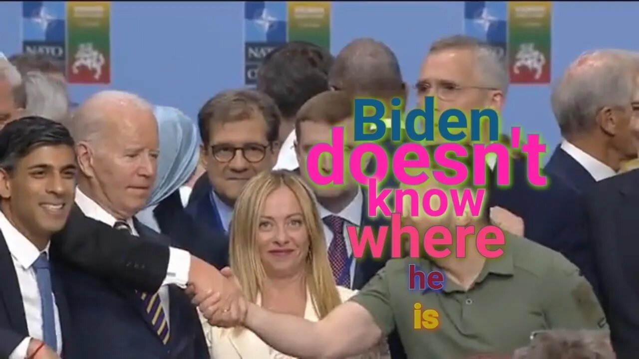 Biden doesn't even know where he is...