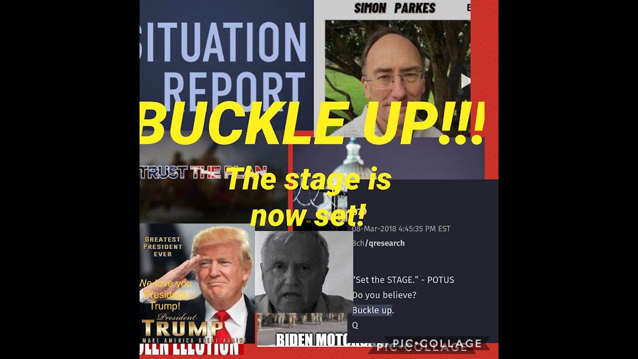 Code word “BUCKLE UP”, Countercoup, Qposts, Antichrist, Dates