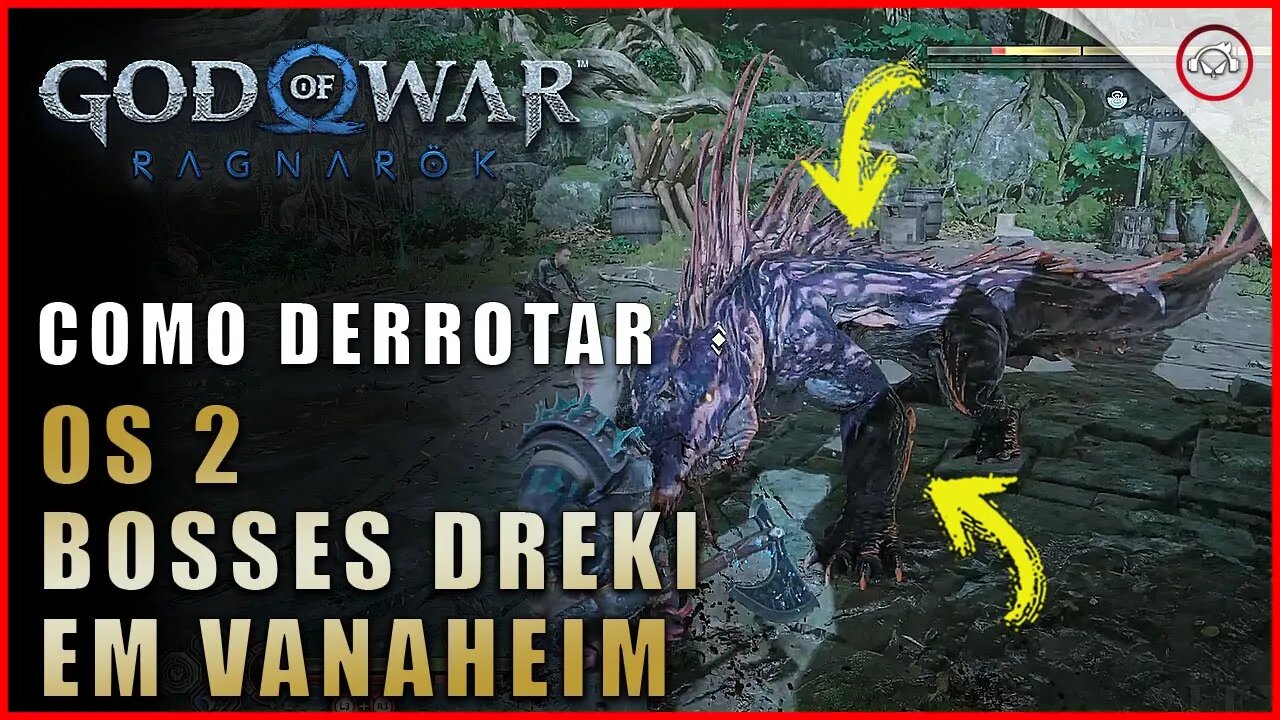 God of war Ragnarok, Como derrotar os 2 Bosses Dreki em Vanaheim | Super dica