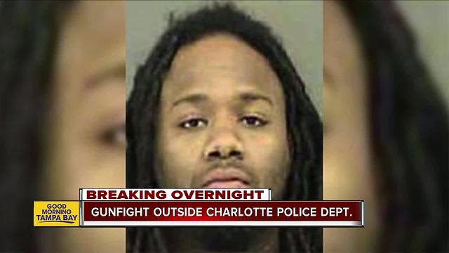 Man wanted in homicide 'ambushes' police, shot dead at police headquarters in Charlotte