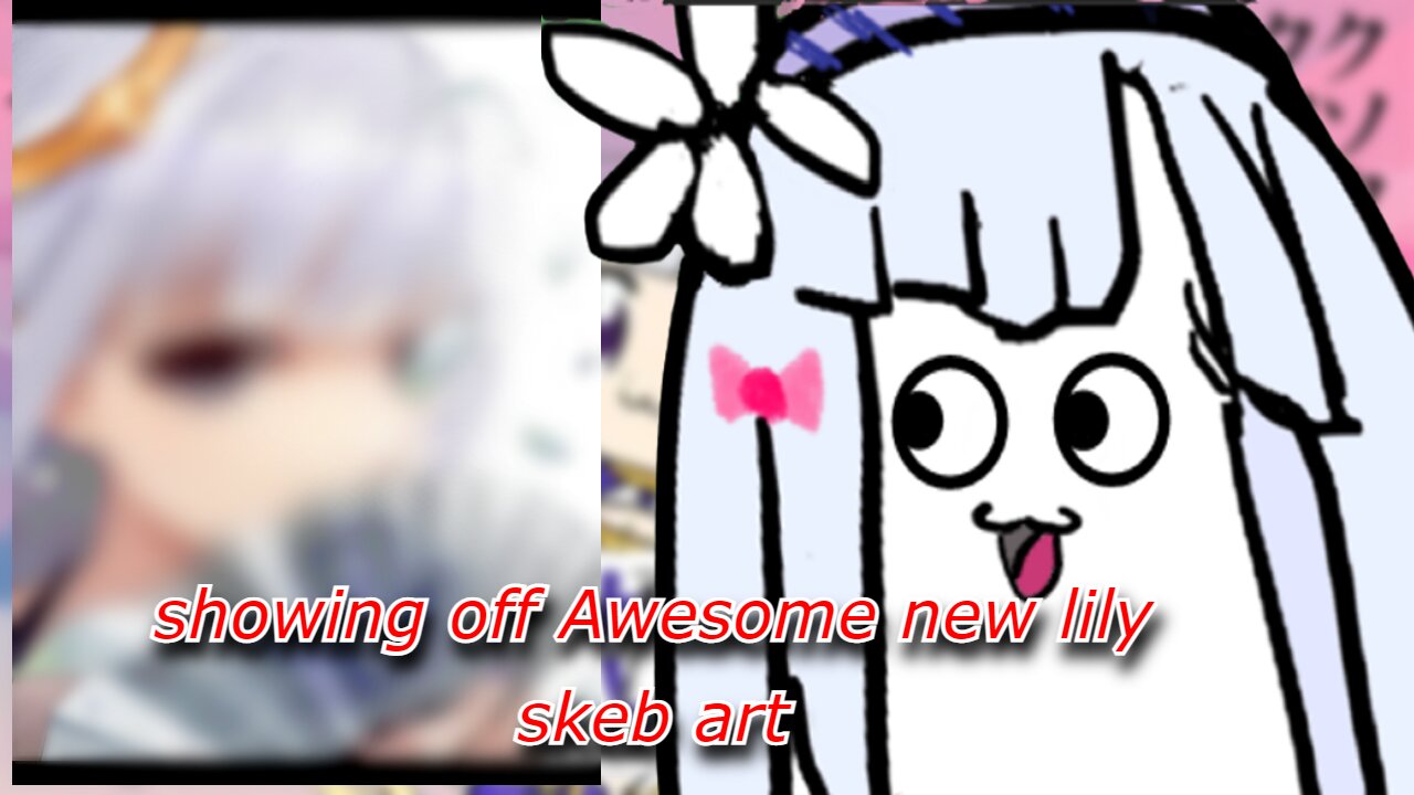 vtuber Tenshi Shirayuri shows Poma Awesome new lily skeb art