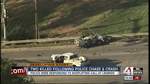 2 dead, 1 hurt after police chase started in KCK