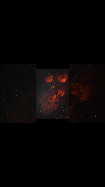 The Cats Paw Nebula 🐾through my telescope🔭 #space #viral #viralvideo #viralreels #science #universe