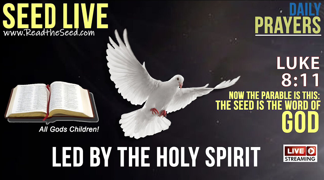Seed LIVE: In The Holy Spirit; HOW LED US TO NOW! - Tues, June 22nd, 2021