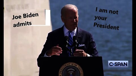 Joe Biden !!! admits I am not your president Donald Trump is still your president