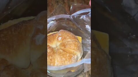 Breakfast biscuit opened extra crinkle ASMR