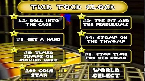 #14: Tick Tock Clock Menu - Super Mario 64 Walkthrough