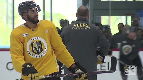 Golden Knights return to practice after first round sweep