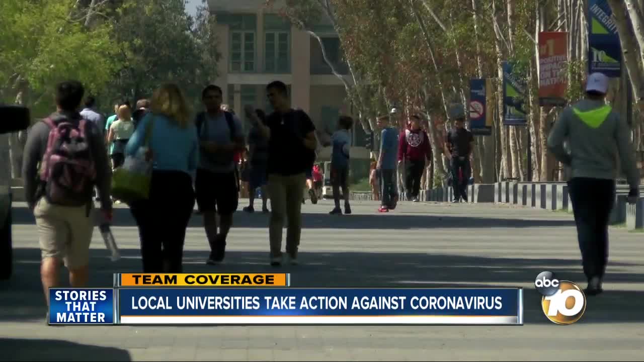 Local universities take action against coronavirus