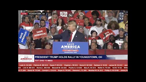 President Trump rally 10-17-2022 small clip 🏌️‍♂️