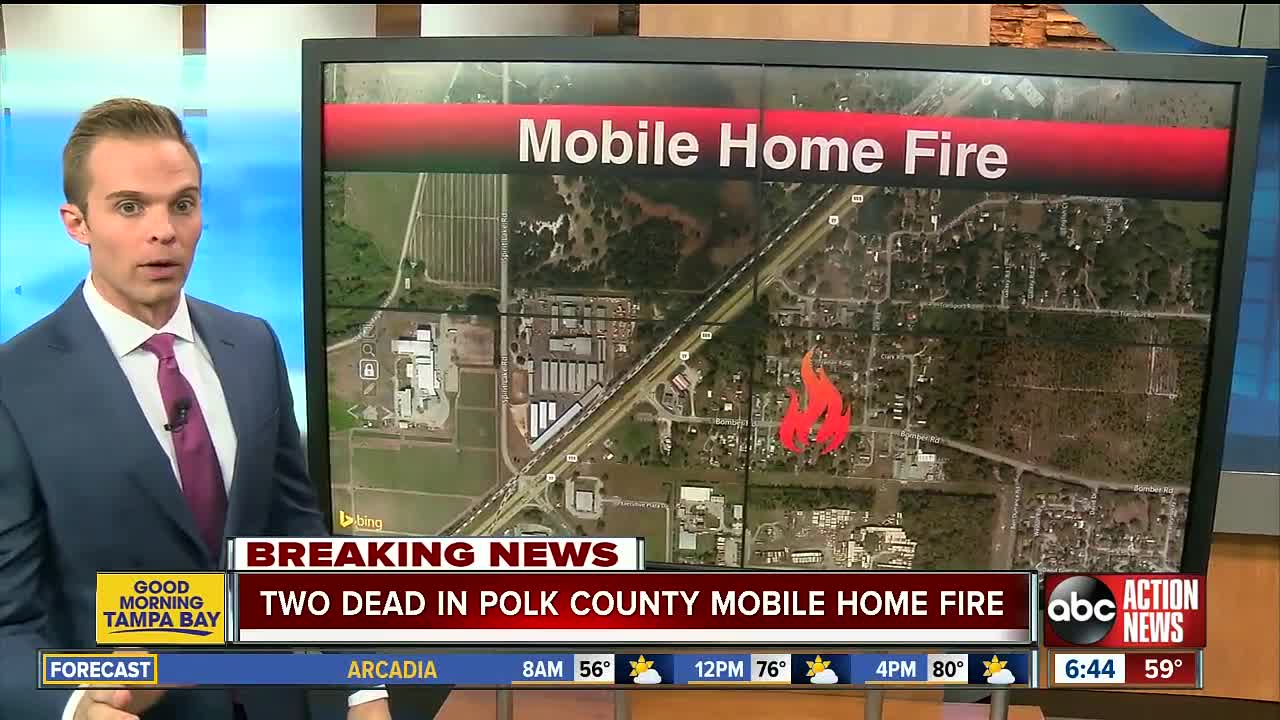 Deputies: Two people killed in mobile home fire in Polk Co.