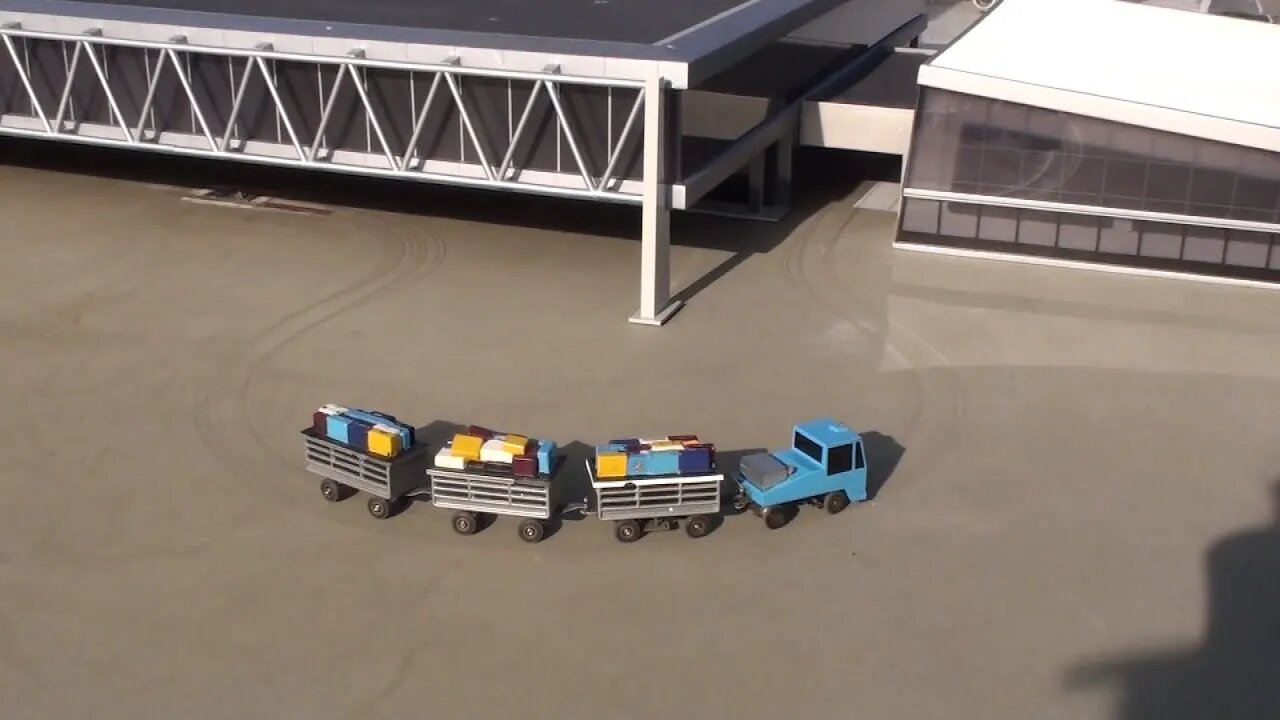 KLM Luggage trolly Faller Car at Amsterdam Schiphol - Madurodam Holland