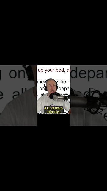 Unforgiven Sin Can Cause Infirmities