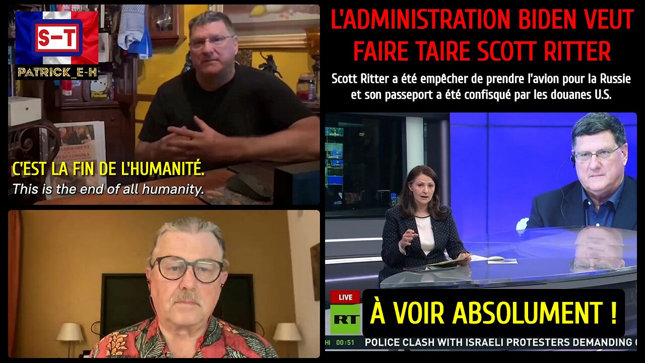 Les USA veulent faire taire Scott Ritter & le Département d'État l'a empêché d'aller en Russie.