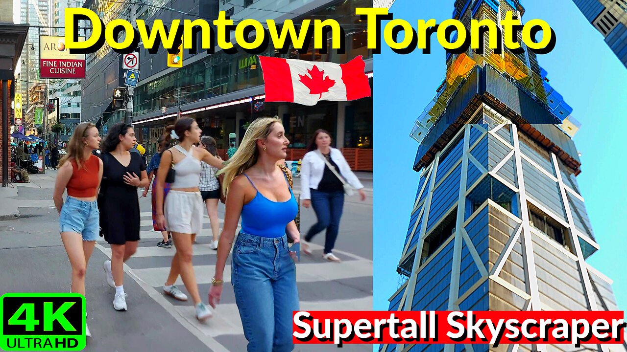 【4K】Tallest Skyscraper in Canada 🇨🇦 Downtown Toronto