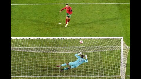 Ronaldo Penalty shot Once Again Injured Goalkeeper