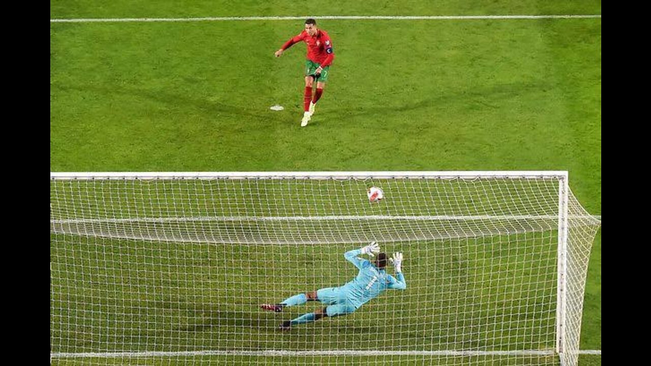 Ronaldo Penalty shot Once Again Injured Goalkeeper