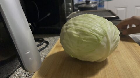 Air fryer cabbage steak