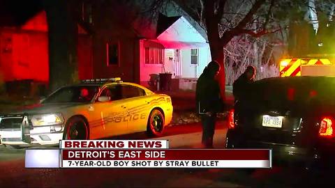 7-year-old boy shot in the neck on Detroit's east side