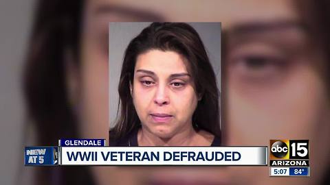 Valley woman accused of defrauding World War II veteran