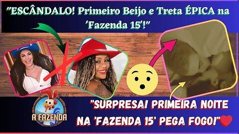 ESCÂNDALO na 'Fazenda 15' Beijo e Treta de #cariúcha e #Jenny!#AFazenda15, #BeijoQuente, #Treta,Real