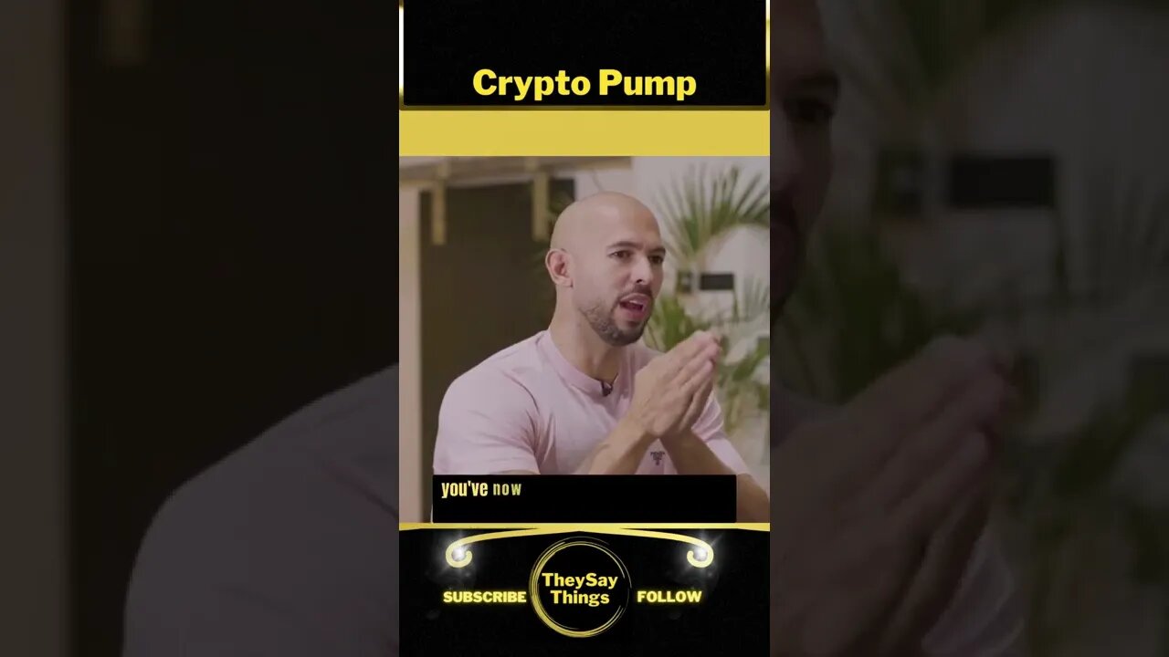 Andrew Tate, Crypto Pump