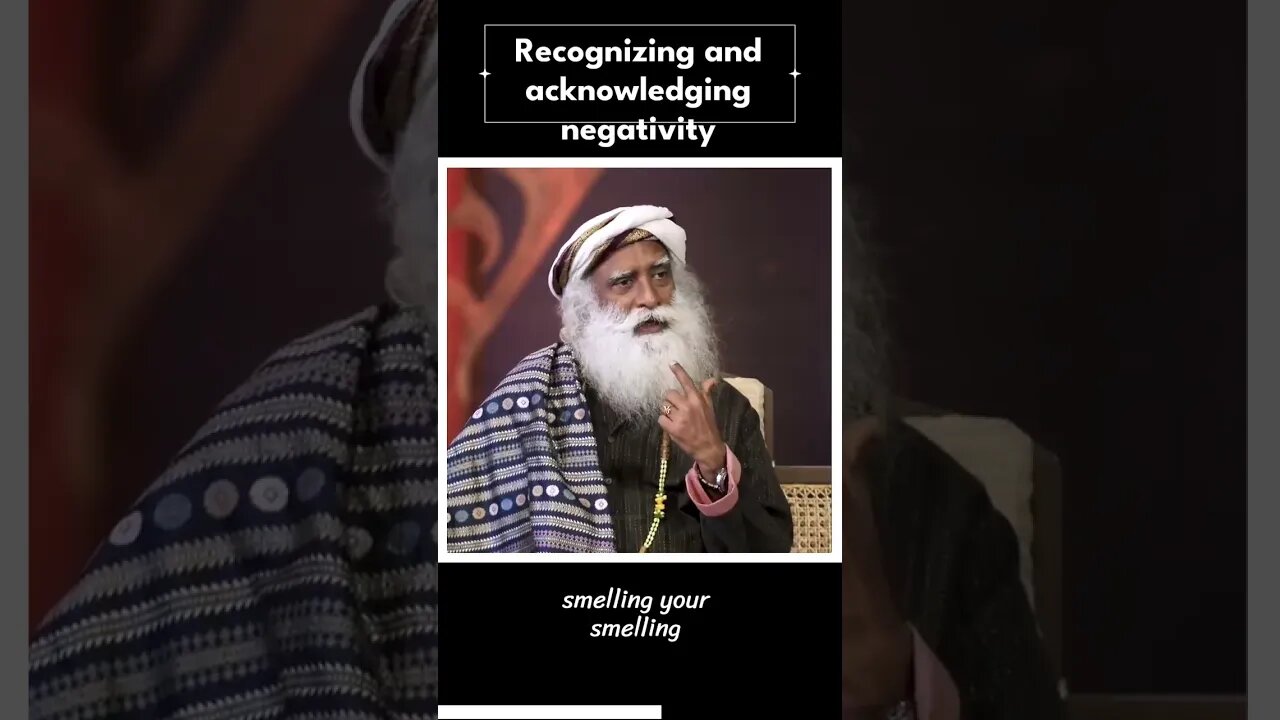 recognising & acknowledging negativity #motivationalspeech #motivation #sadguru #motivationalvideo