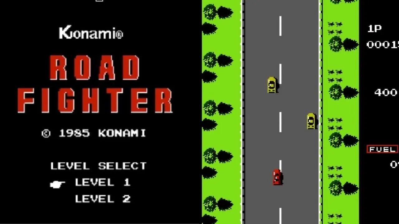 1984 Road Fighter (NES) Gameplay. Retro Games. Classic Games. | Piso games