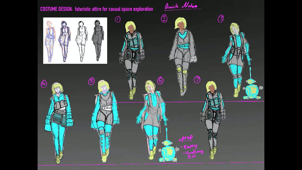 Costume Design Timelapse Video (Long Form)