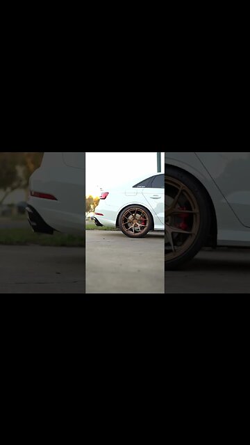 🏎️ Audi RS3 | Some New Shoes! BCForge Wheels, Freshly Coated & Fitted #shorts #cars #audi