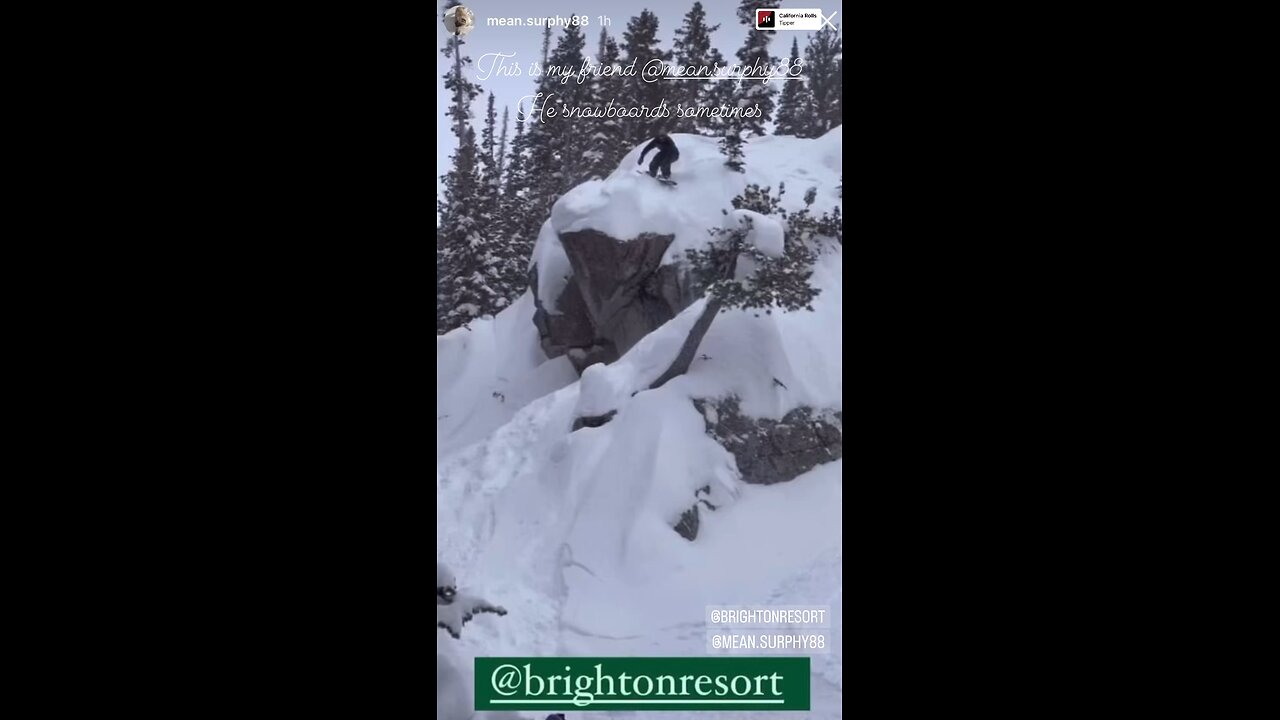 Shredding at Brighton in Utah