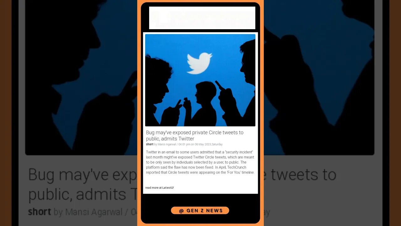 Twitter's Security Incident: Private Circle Posts Exposed to Public | #shorts #news