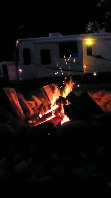 Nice night for a fire...finding my peace.