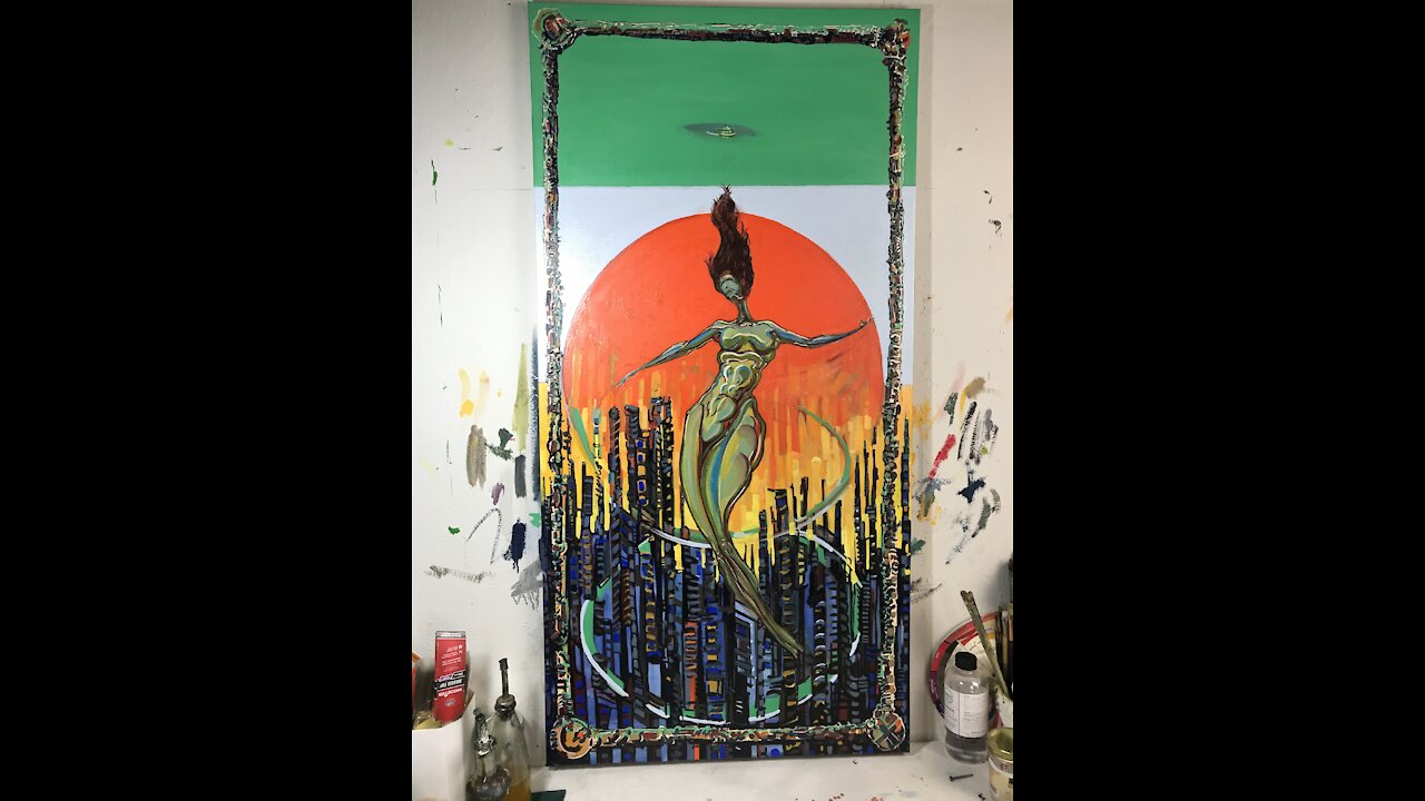 Figure 8 - 24"x48" oil on canvas 2020 - the making of