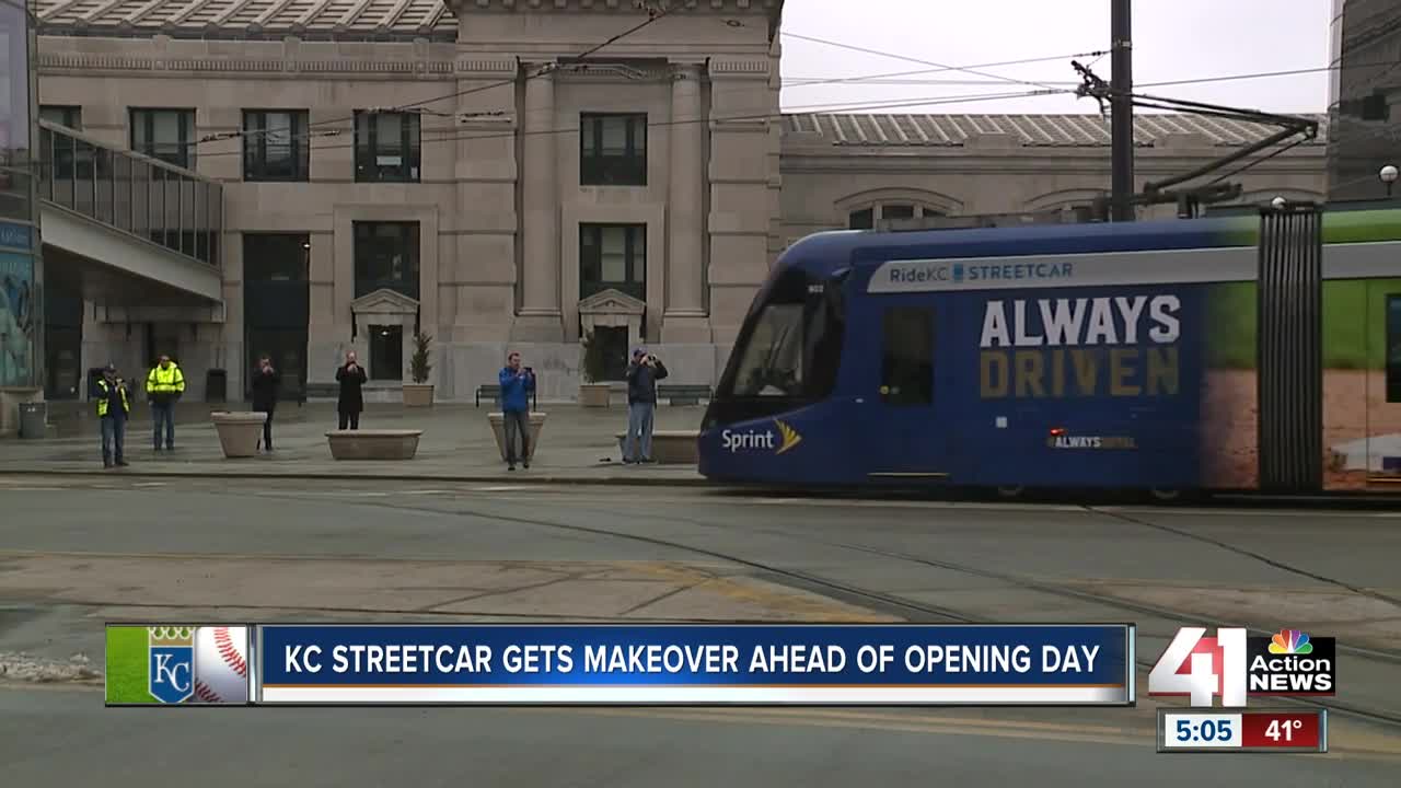 KC Streetcar gets makeover ahead of Royals Opening Day