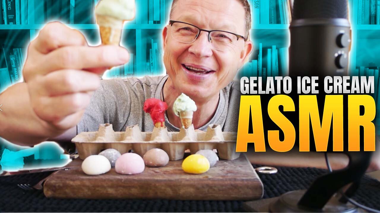 Is Gelato Better Than Ice Cream Mochi? Eating Show ASMR Sweet Food Rumble, ASMR Mukbang Eating Show