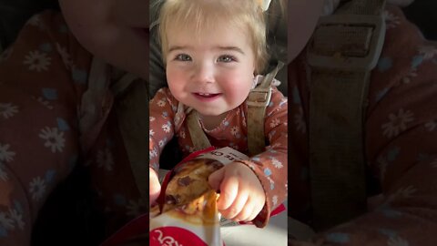 Cute baby helping Mommy make Cookies 🍪🍪🍪