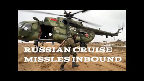 Ukraine Invasion Day 1 - Cruise Missiles / Attack Helicopters Circle Ukraine