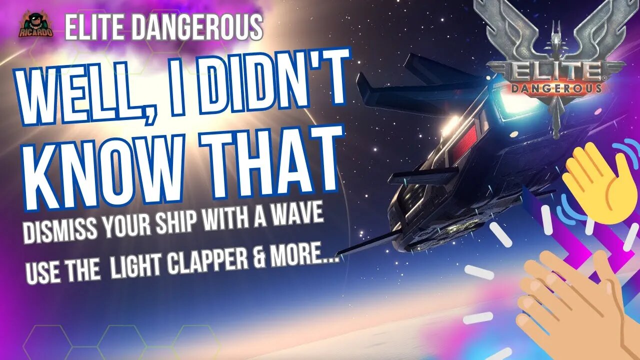 Clapping and Waving at your Ship | Well I didn't know that // Elite Dangerous Easter Eggs