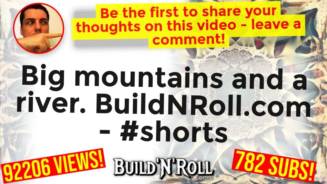 Big mountains and a river. BuildNRoll.com - #shorts
