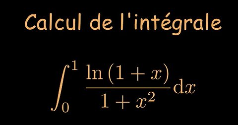 Calcul d'une intégrale