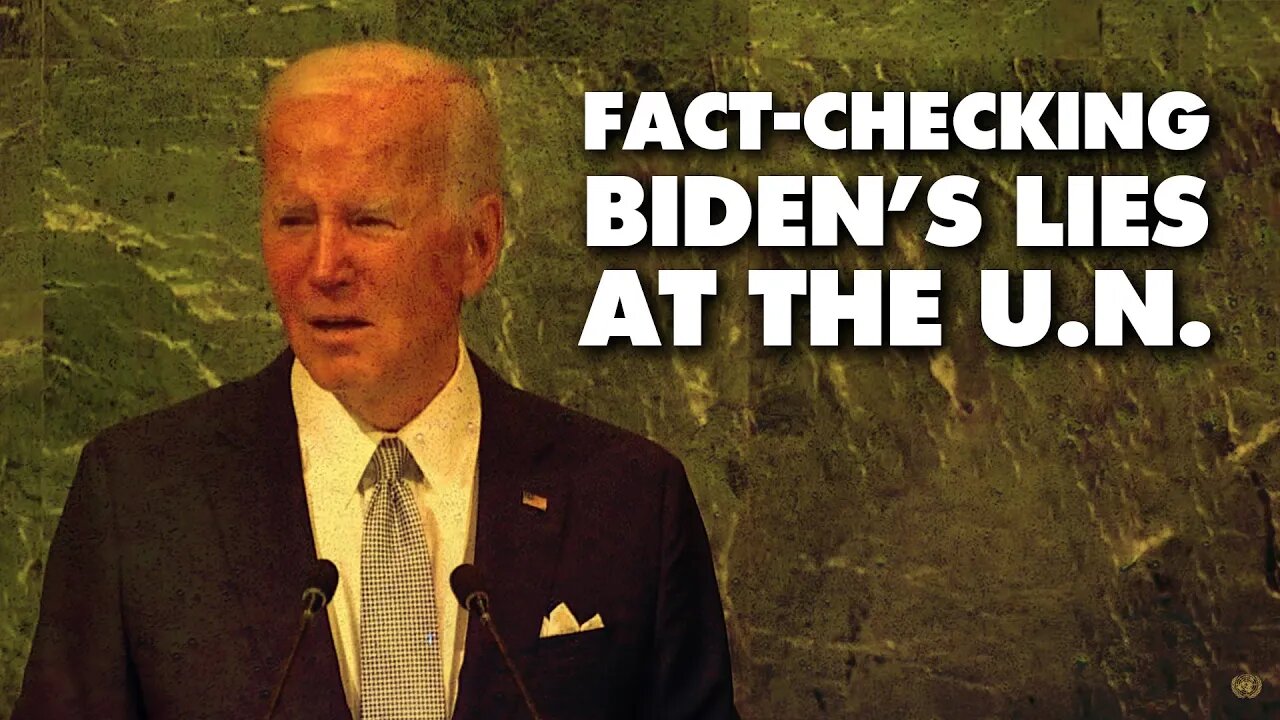 In mind-blowingly hypocritical UN speech, Biden tries to rewrite history